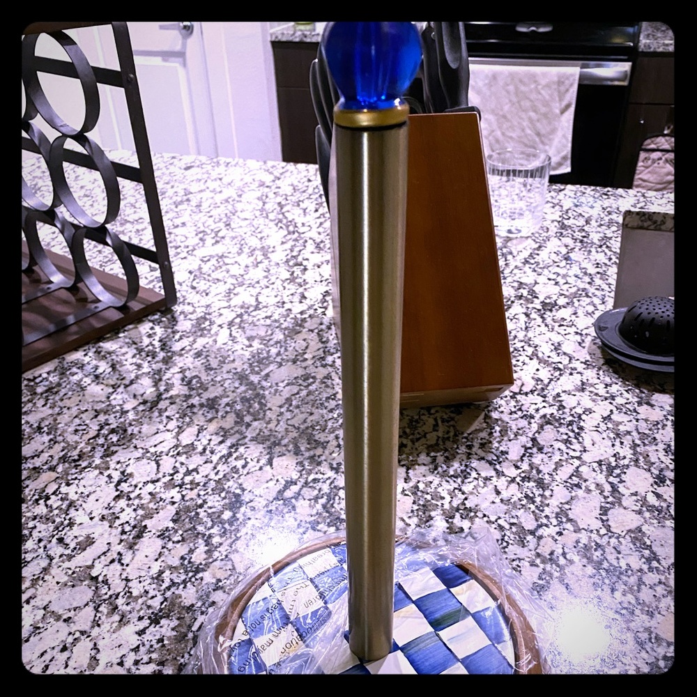 SOLD Mackenzie Childs Paper Towel Holder